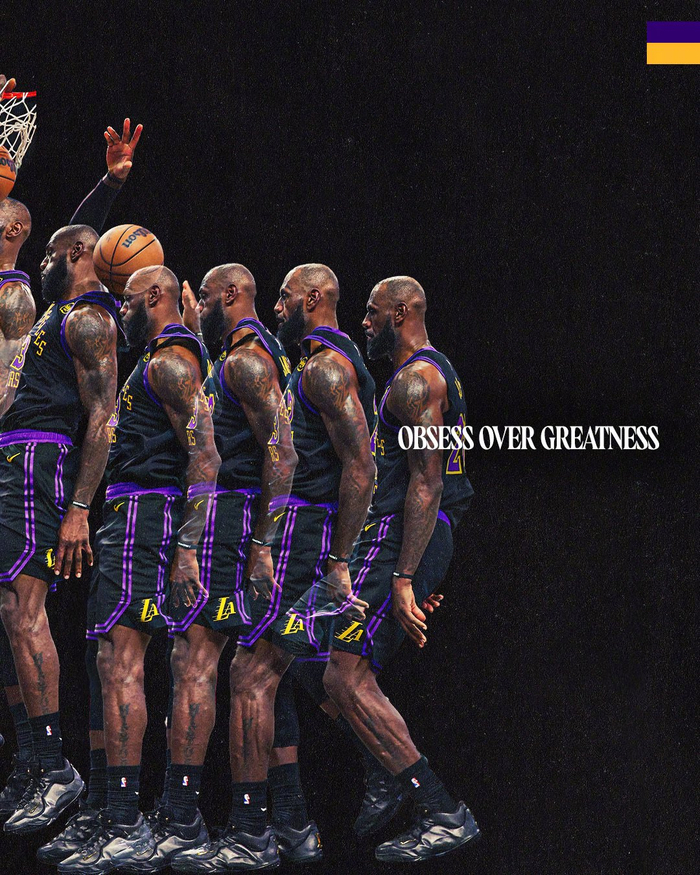 湖人官方发布詹姆斯扣篮特效图引热议